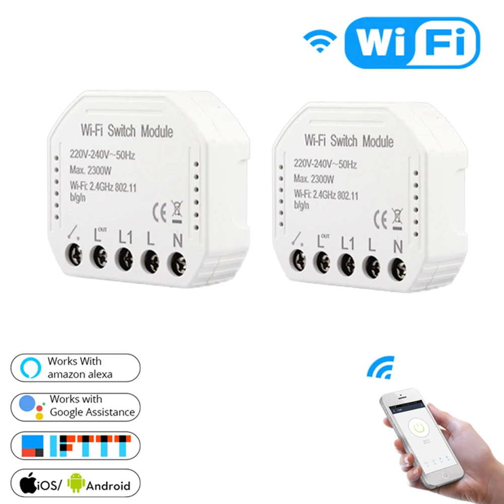 MS-104 wifi умный переключатель модуль универсальный умный дом дистанционное управление wifi модули автоматизации для Amazon Alexa Google Home IFTTT