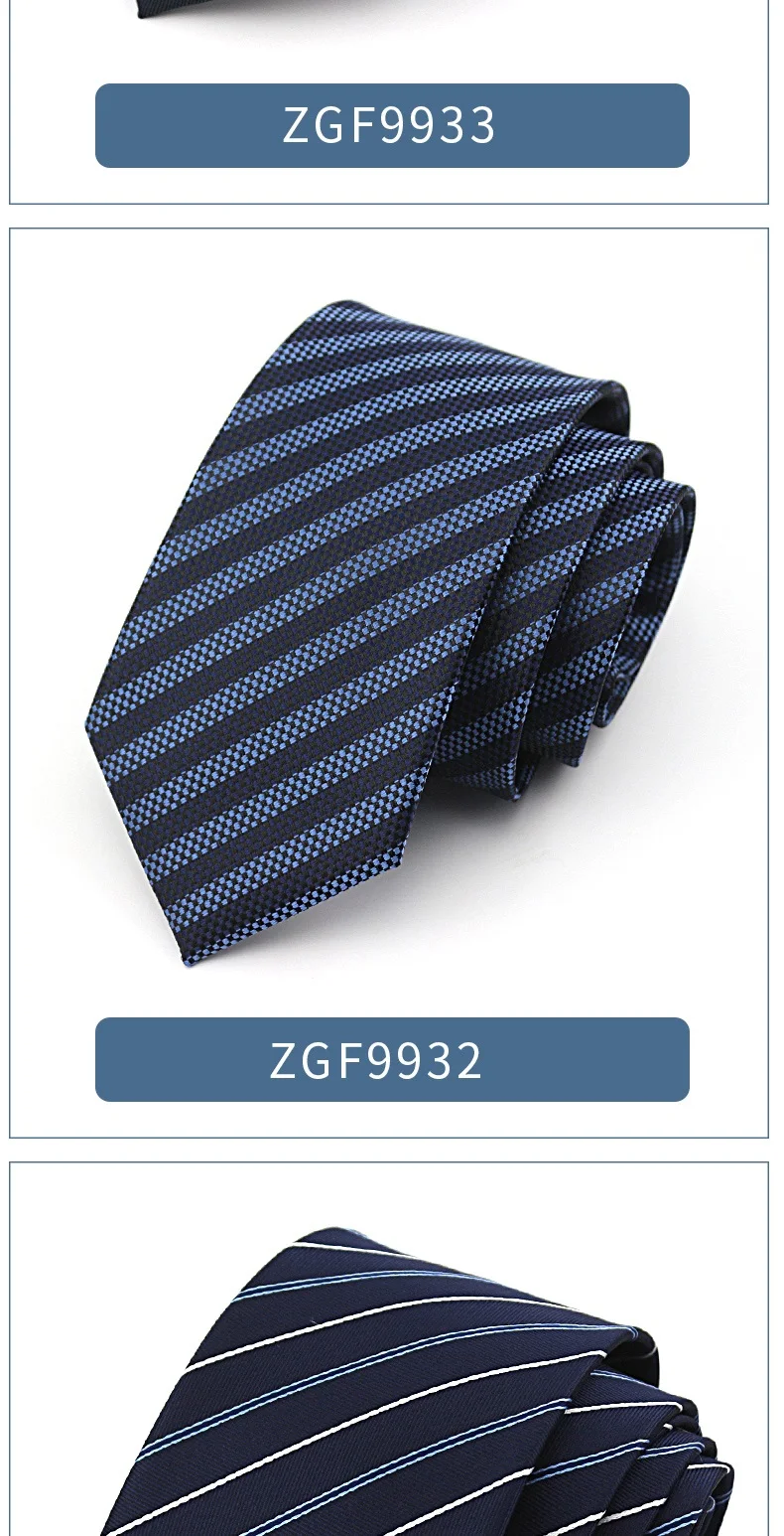 Высокое качество 2019 новые дизайнерские бренды модные деловые повседневные 8 см тонкие галстуки для мужчин галстук синий полосатый
