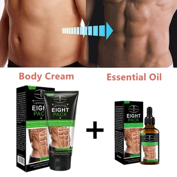 

2pcs/set Aichun Beauty Eight Pack Cream 170g Plus Anti Cellulite Fat Burning Oil 30ml for Reducing Abdomen Weight Loss Products