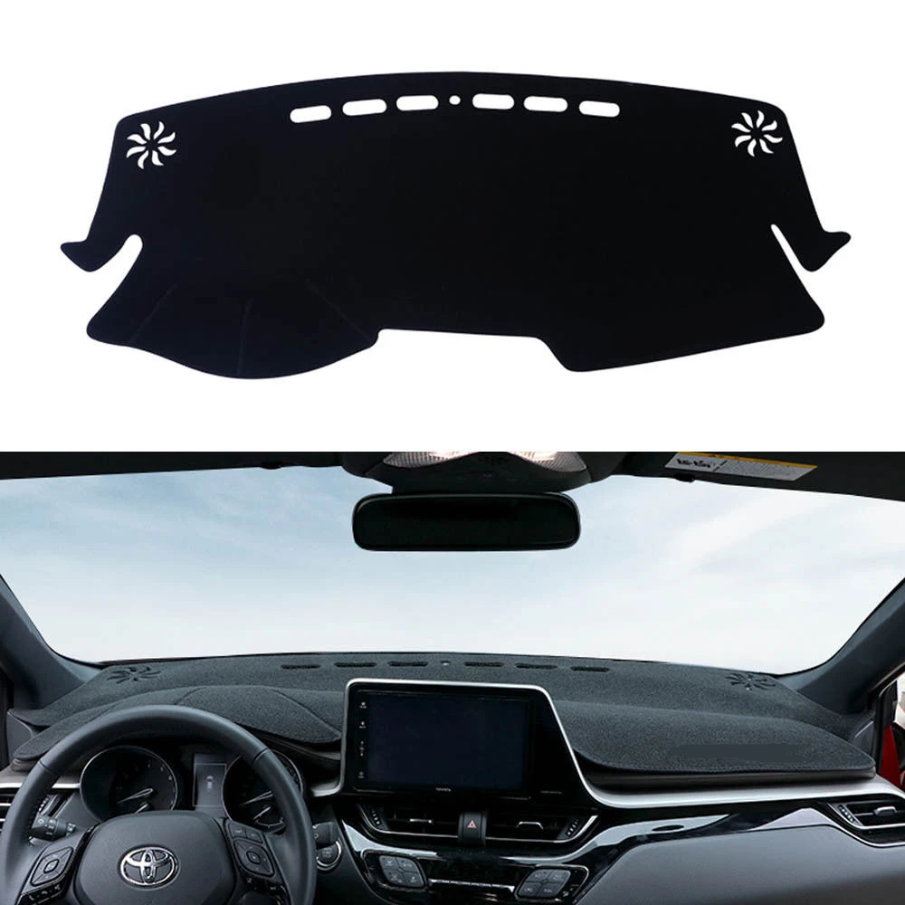 

SJ Non-Slip Car Inner Auto Dashboard Cover Dashmat Pad Carpet Sun Shade Dash Board Cover Fit For TOYOTA C-HR CHR 2018 2019