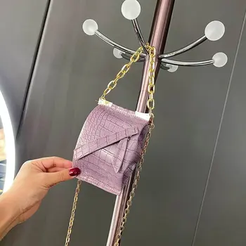 

Mini Fashion Small Bag Stone Pattern Color Messenger Handbag New Shoulder Messenger Chain Wild Trend Bag