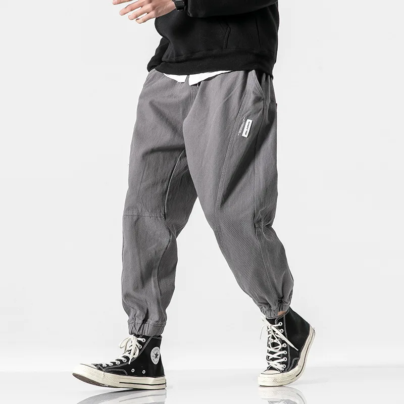

City Where the Product 2020 Spring New Style Origional Popular Brand Solid Color Loose-Fit Ankle Banded Pants BOY'S Casual Pants