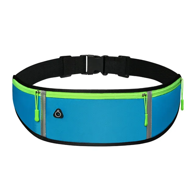 Running waist bag Belt Bag Men Gym Women Sports Fanny Pack Cell Mobile Phone for Running Jogging Run Pouch Hydration Cycling Bag blue