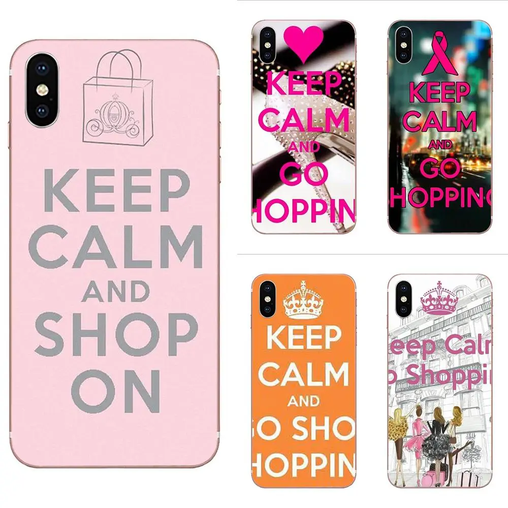 

TPU Phone Keep Calm And Go Shopping For Xiaomi Mi3 Mi4 Mi4C Mi4i Mi5 Mi 5S 5X 6 6X 8 SE Pro Lite A1 Max Mix 2 Note 3 4