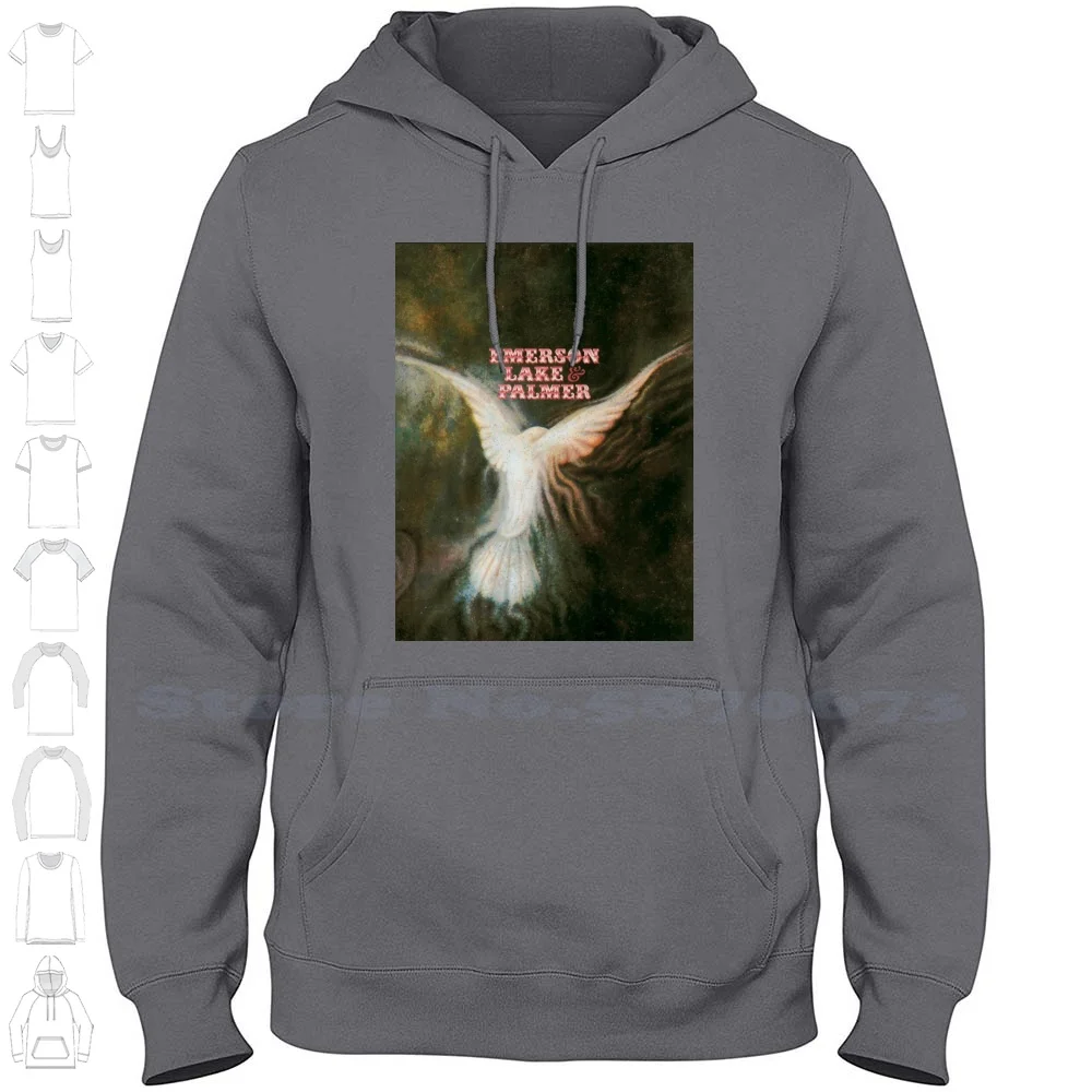 Felpa Con Cappuccio A Maniche Lunghe Emerson Lake & Palms Emerson Lake Palms Elp Tarkus Brain Salad Chirurgia Trilogy Prog Progressive