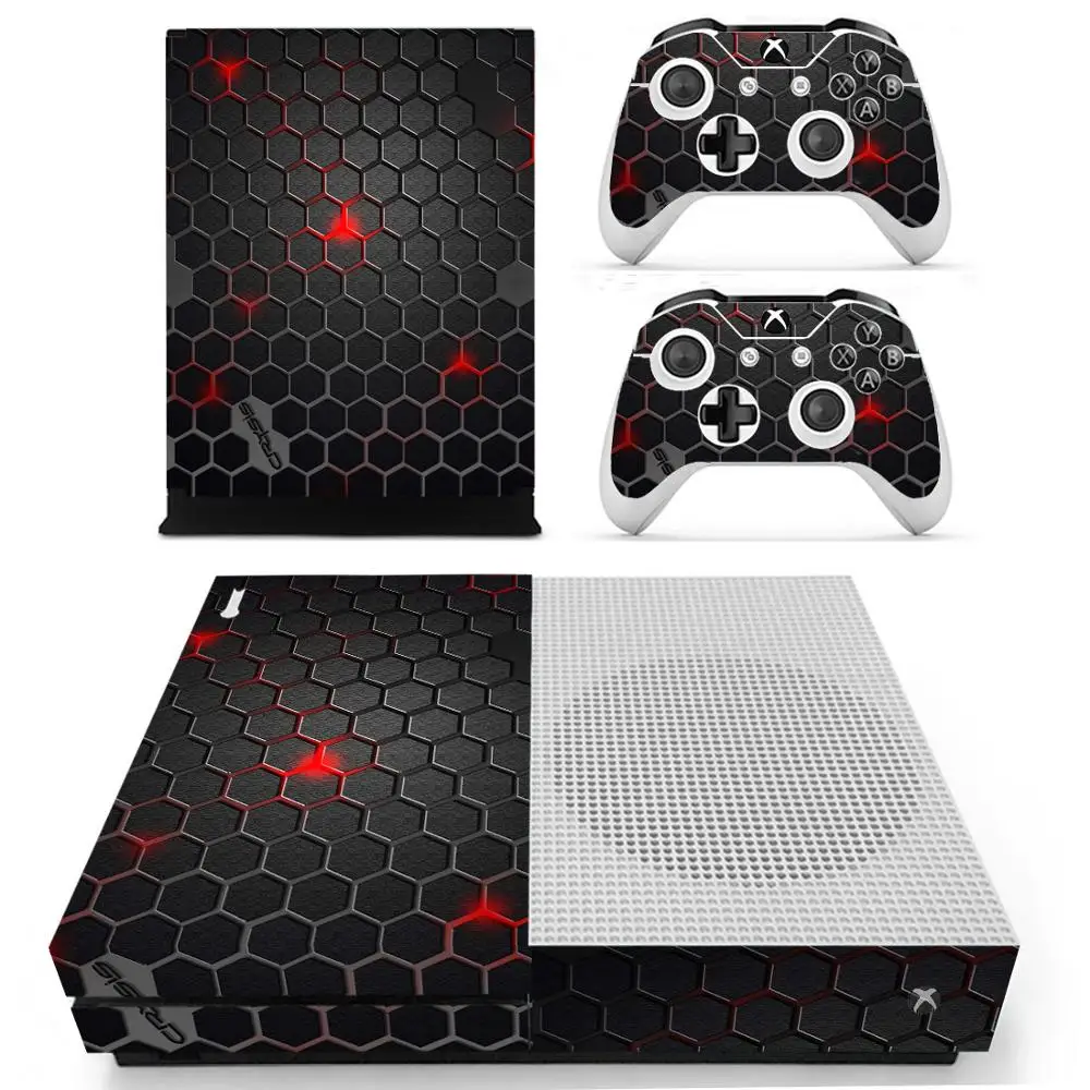 

New Custom Design Skin Sticker Decal For Microsoft Xbox One S Console and 2 Controllers For Xbox One Slim Skin Sticker Vinyl