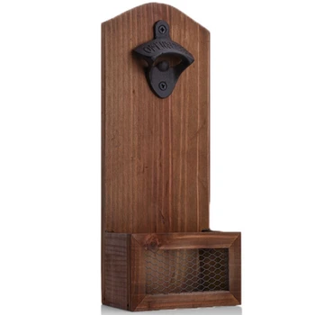 

1Pcs Creative Retro Wall Opener Wall-Mounted Bar Beer Glass Bottle Bottle Opener Home Decoration Hanging Section
