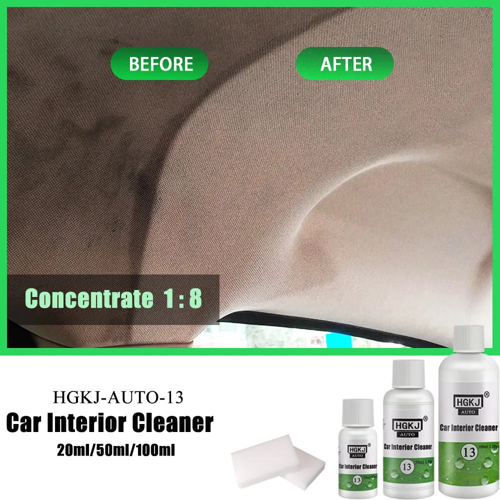 

Car Interior Polishing Leather seat Plastic Cleaner Detergent Liquid High concentration liquid Car Interior Cleaner with sponge
