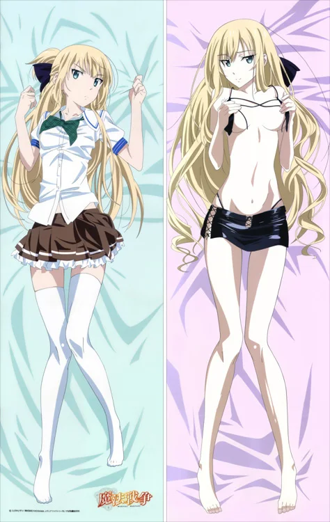Anime Mahou Sensou Dakimakura Cover Characters Kurumi Isoshima Bolster Case Magical Warfare Mui Aiba Long Hugs Body Pillowcase - Цвет: S1