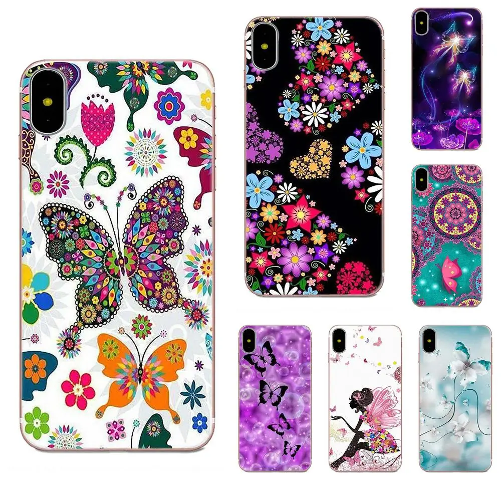 Для Samsung Galaxy A51 A71 A81 A90 5G A91 A01 S11 S11E S20 Plus Ультра мягкий ТПУ защитный милый бабочка с