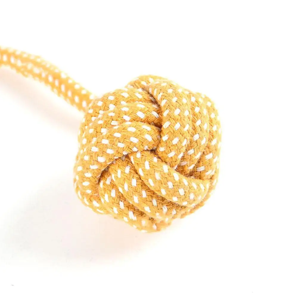 Жевательная игрушка с узлом забавная Жесткая прочная собака для щенков