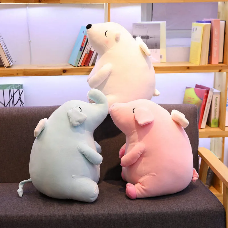 

Soft Cartoon Plush Toys Dream Gift Animal Elephant Polar Bear Cute Pig With Angel Wings Christmas Lovely Home Decor AP