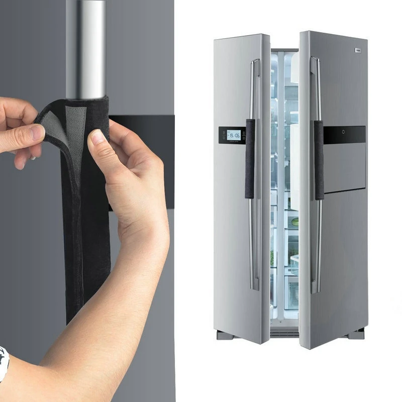 Ручка дверцы холодильника крышка кухонного прибора Декор Ручки противоюзовый протектор перчатки для холодильной печи держать от отпечатков пальцев