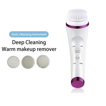 

Electric Facial Cleansing Brush Face Cleaner Ultrasonic Skin Scrubber Face Cleansing Brush Rechargeable Battery Limpieza Facial