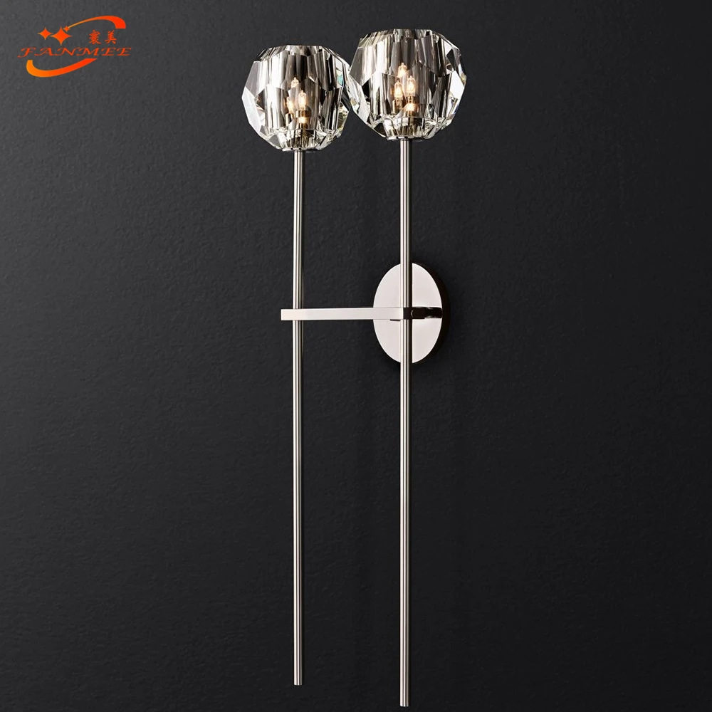 Modern Crystal Wall Lamp Modern Wall Sconce Bedroom Corridor Living Room Lights For Home Lighting