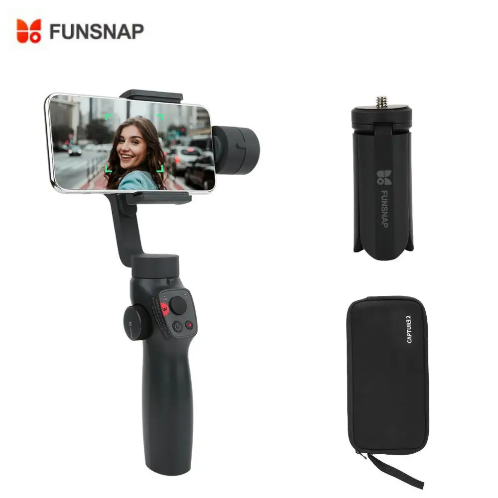 together FUNSNAP Capture2 Смарт 3-осевая карманная Противоударная карданный стабилизатор для GOPRO 4/5/6/7 для iPhone Android мобильных телефонов под 6,5 Дюймов - Цвет: together