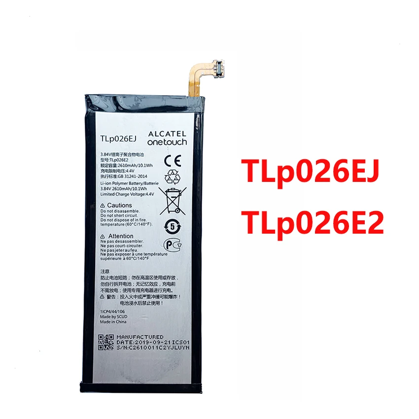 Оригинальный аккумулятор TLp026EJ TLp026E2 для телефона ALCATEL ONE TOUCH IDOL 4 2610 K OT-6055 6055B 6055H 6055U