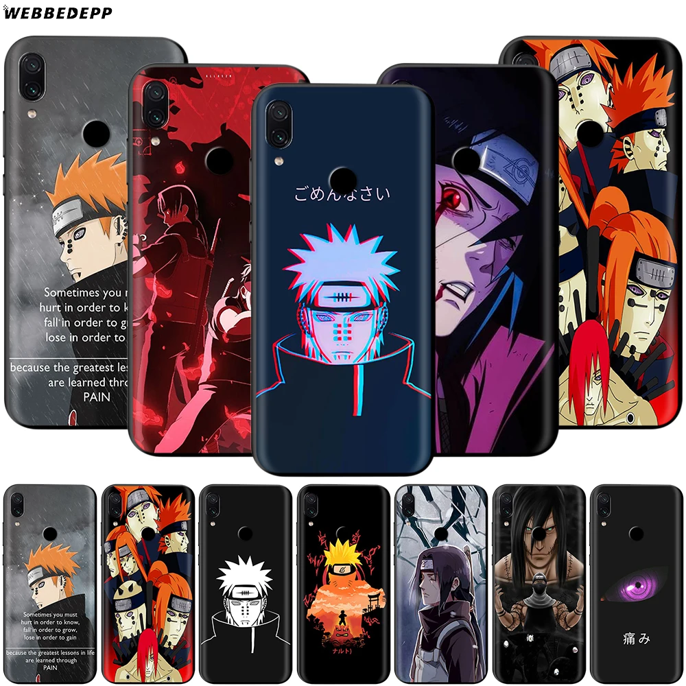 Героя аниме наруто боль чехол для Xiaomi Redmi Note 8 MI 3 6 9 A1 A2 A3 8A 6X 9T CC9 Lite SE Pro Max F1
