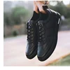 2021 Summer Autumn New Korean Style Men's Vulcanize Shoes Breathable Lace-up Shallow Flat PU Shoes Comfortable for Sport 2