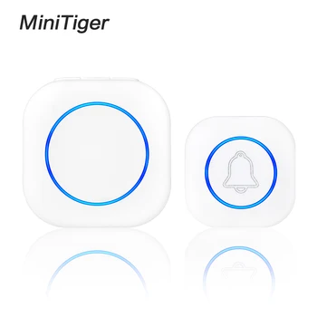 

Minitiger New Home Welcome Doorbell Intelligent Wireless Doorbell Waterproof Remote EU US Plug Smart Home Door Bell Chime