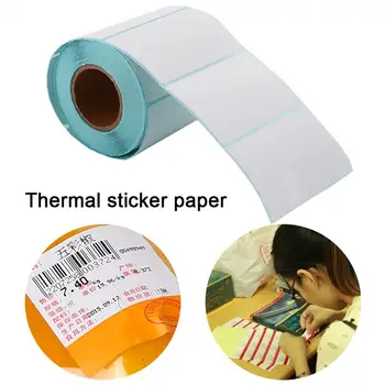 

Thermal Label Paper Durable Universal Round Self-Adhesive Sticker Barcode Printer Thermal Fax Paper Waterproof Shop Office