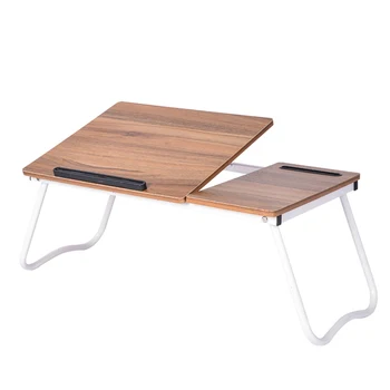 

Laptop Desk Computer Table Adjustable Angle Folding Laptop Notebook Stand Tray Table Desk Foldable with Slot For Bed Sofa