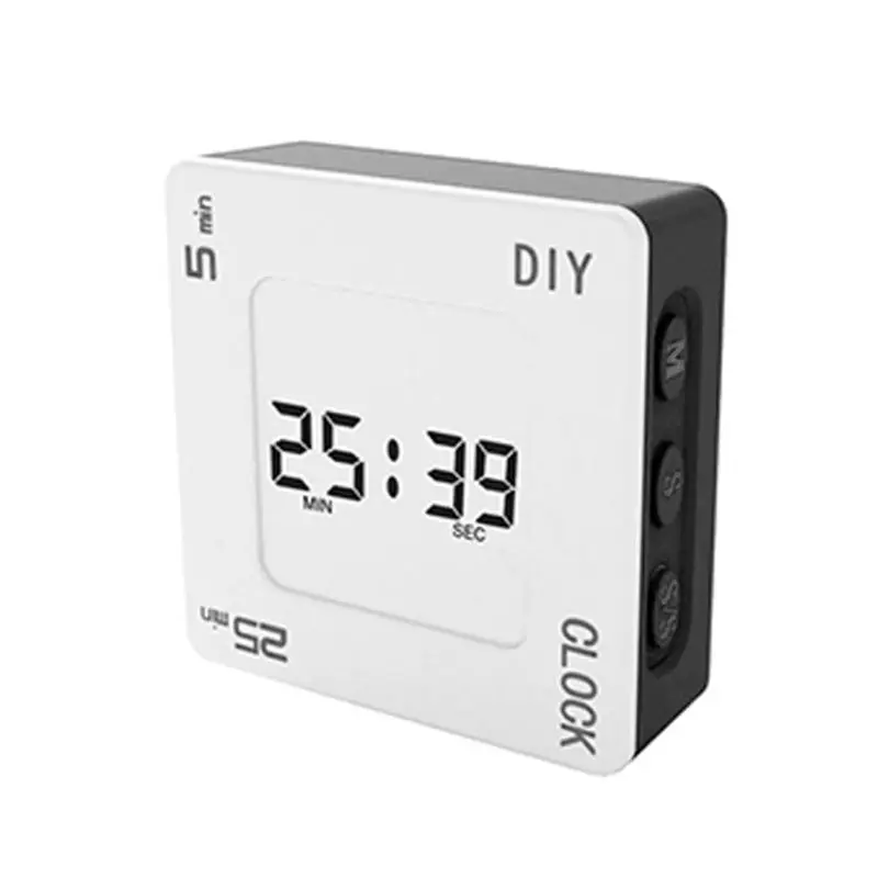 

DIY Time Management Pomodoro Timer Creative Square Alarm Clock for students