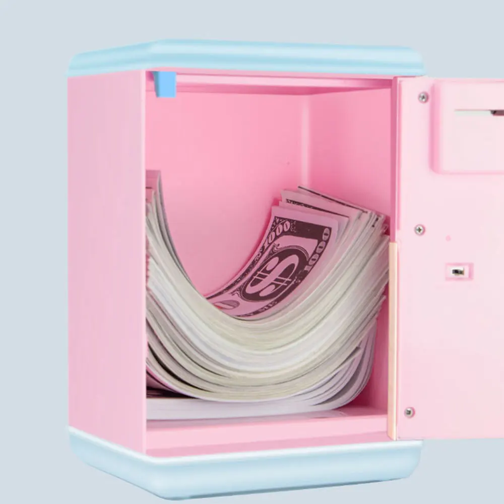 Умная Электронная Копилка ATM пароль копилка для монет коробка Банкомат банковский сейф Автоматический депозит банкнота подарок