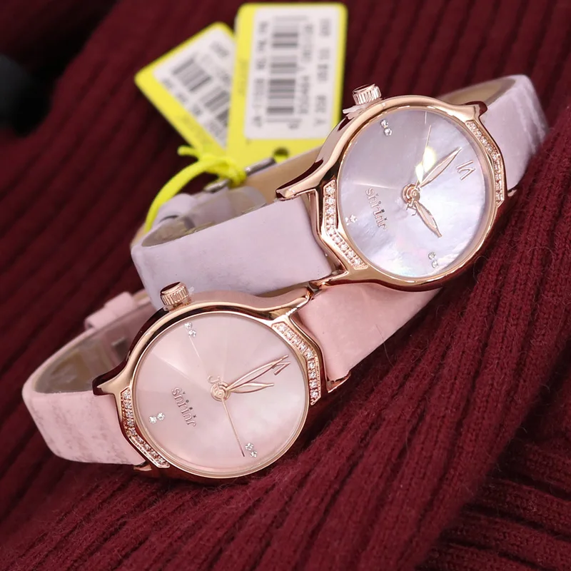 Часы женские кварцевые в японском стиле изящные модные часы с перламутром и