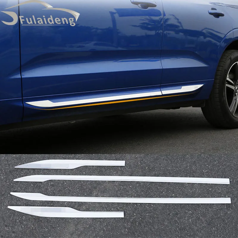 4 шт. для Volvo XC60- новая ABS Хромированная наружная дверь обшивка кузова литье аксессуары боковая накладка Стайлинг автомобиля