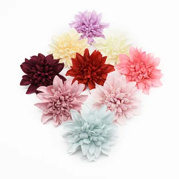 

10 Pieces Artificial chrysanthemum heads Wedding decoration Home decor Silk flower Brooch Bridal accessories clearance Diy Gifts