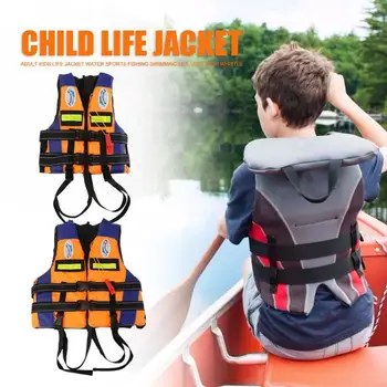 

Hot Sale Life Vest Classic Delicate Texture Water Sports Kids Reflective Strips Vest Jacket Drifting Life Vest with Whistle