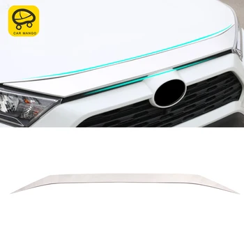 

CarManGo For Toyota Rav4 Rav 4 XA50 2019 2020 Car Front Hood Engine Top Cover Frame Decoration Trim Sticker Exterior Accessories