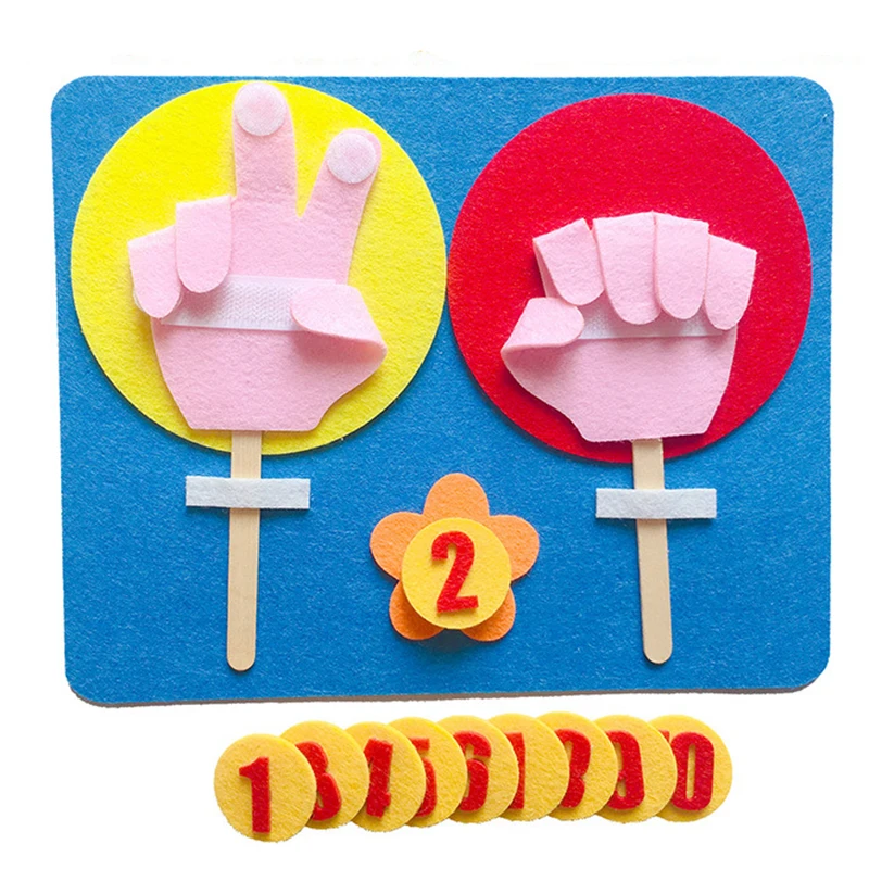 Montessori Learning Toys Handmade DIY Weave Cloth Kids Development Educational Toys Early Math Arithmetic Manual Teaching Aids