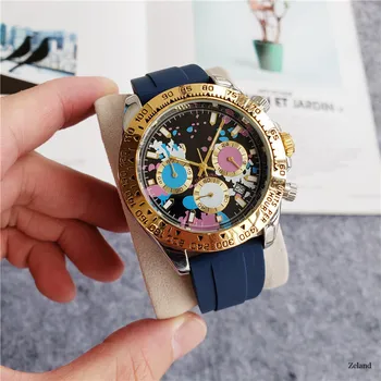 

Luxury Men's RLX high Quality colorful Watch Men's Top Brand Watch Chronograph Daytona Stopwatch Fashion Gift Montre Homme