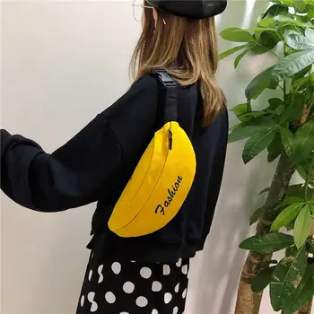 

Durable Letters Printed Women Waist Pack Color Classic Delicate Fashion Crossbody Bag Money Zipper Phone Pouch for Hiking