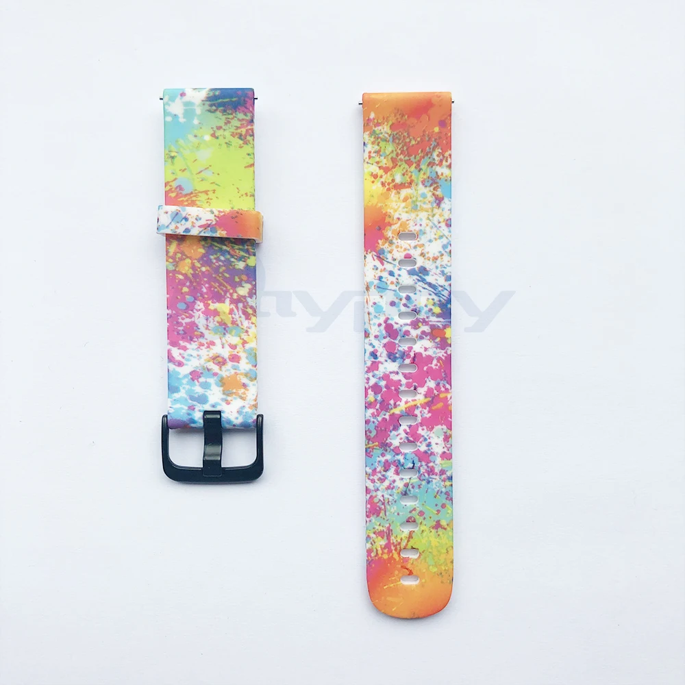 Камуфляж Цветок мягкий силиконовый ремешок для Xiaomi Amazfit GTS умный Браслет для Huami Amazfit GTR 42 мм браслет на запястье - Цвет: e