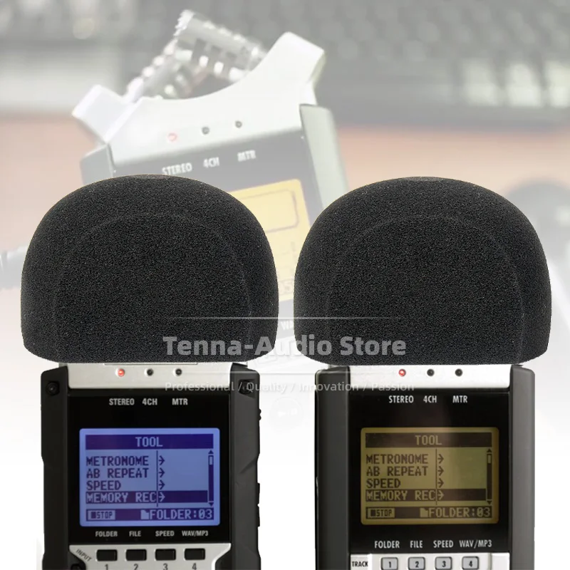Gravador de Pára-brisa Microfone Espuma Esponja Capa para Zoom H4n h h4 n 4n Pro Caneta Gravação Acessível Mic Pop Filtro Pára-brisas - Image 2