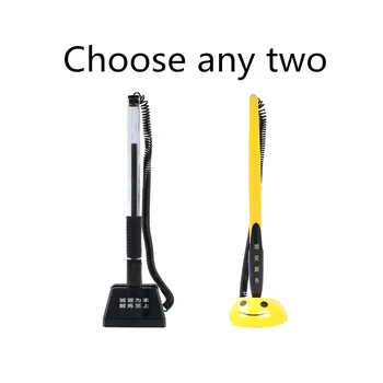 

High quality office bank hospital fixed base 0.5mm black business signature pen gel pen black pen