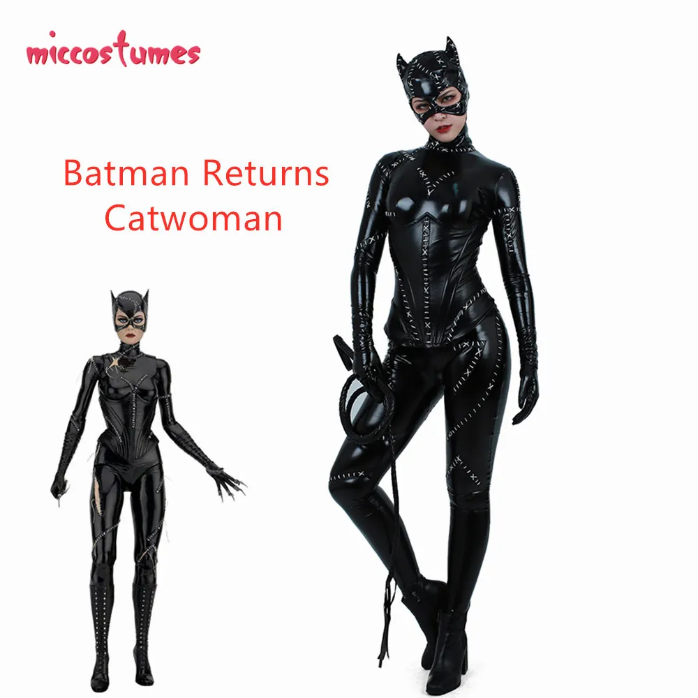 Baratos Mujeres Cosplay traje gato traje mono