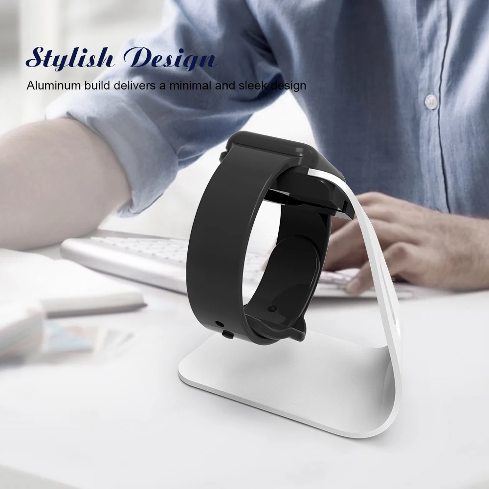  FLOVEME Metall Aluminium Ladegerät Stand Halter für Apple Uhr Halterung Ladestation Stehen für Appl