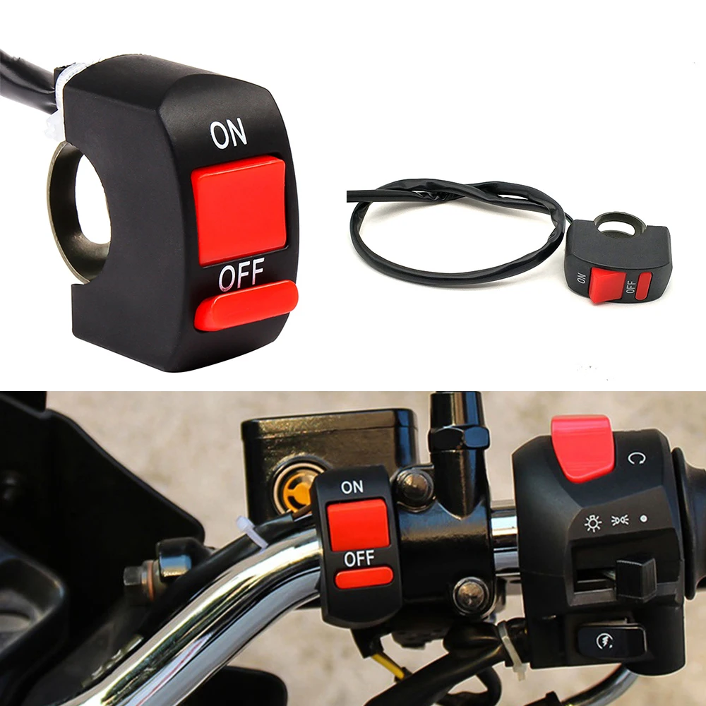 Universal Motorcycle Handlebar Flameout Switch ON OFF Button For Suzuki DRZ400SM DR250 DJEBEL Yamaha XMAX 125 250 400 300 VMAX