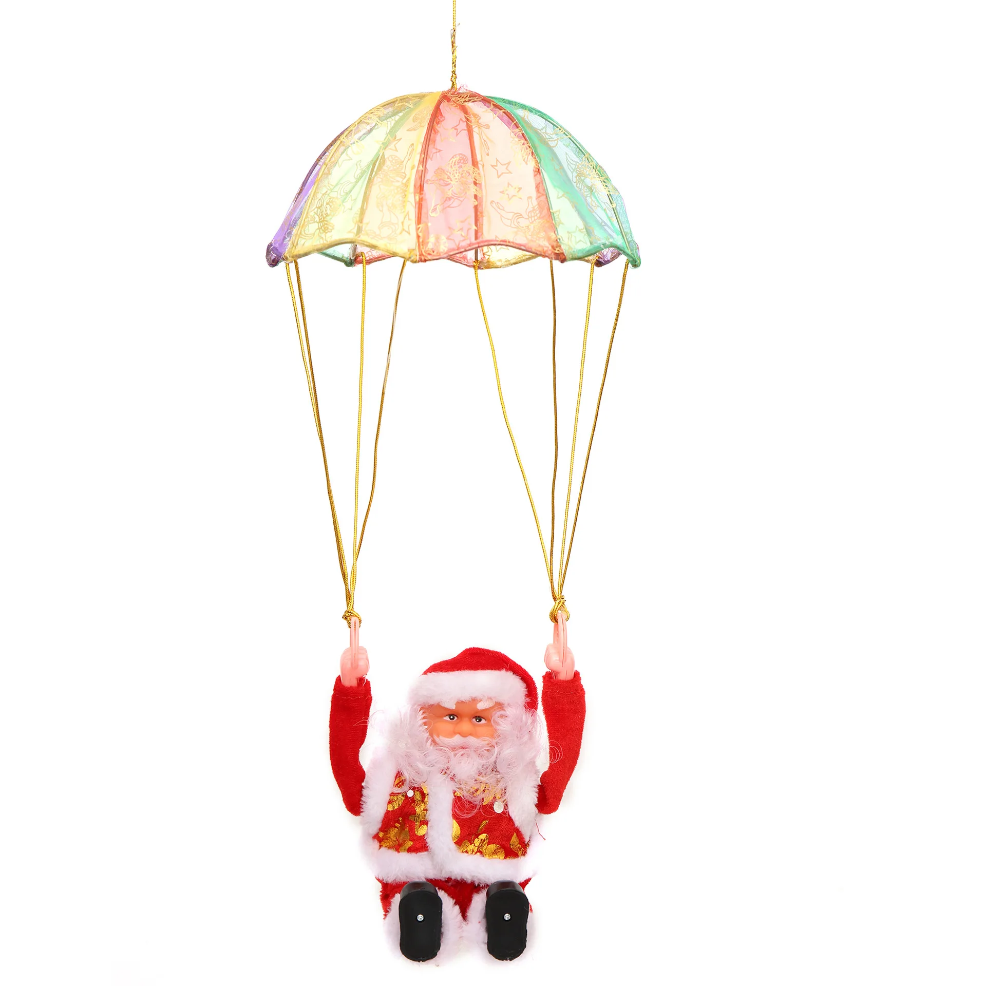 ZK30 Funny Dancing Parachute Santa Claus Doll Toy Will Sing Electric Kawaii Children'S Educational Christmas Toys