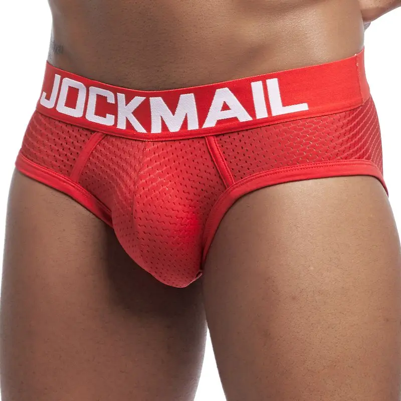 Трусы брифы JOCKMAIL мужские пикантное нижнее белье модные короткие трусы с мешочком