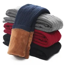 Модные зимние вельветовые утепленные леггинсы для девочек; брюки для девочек; осенние узкие теплые брюки для девочек; коллекция года; одежда для детей