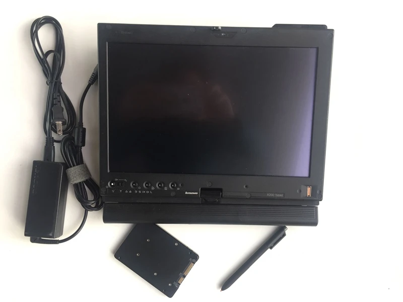 Mb star c4 ssd SD Подключение компактный 4 программного обеспечения v2019.12 с ноутбуком x201t i7 ram 4g все кабели полный комплект готов к использованию для 12v 24v