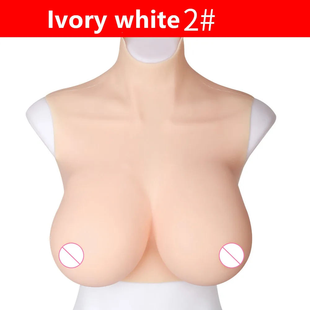 Ivory white A-H чашка, искусственная силиконовая форма груди, ложные поддельные груди для трансвеститов транссексуалов, транссексуалов, трансвеститов, усилитель, модный подарок - Цвет: Ivory white
