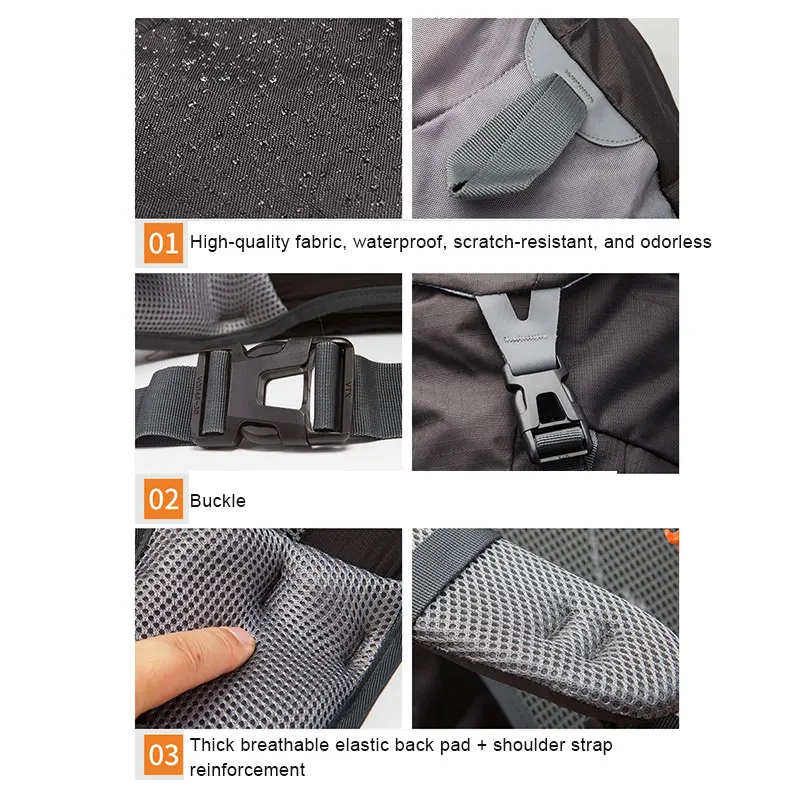 daypacks de viagem com capa de chuva