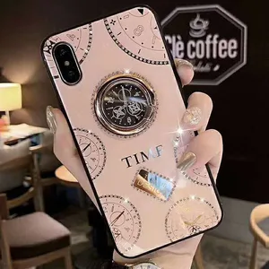 Image 1 - Luxury Diamond Ring Stand Phone Case For Huawei Nova 8 8SE 7 7i 5T 5i 6 6SE 7SE 4 3 3i P20 P30 Pro P40 Lite E Y7A Y8S Cover Capa