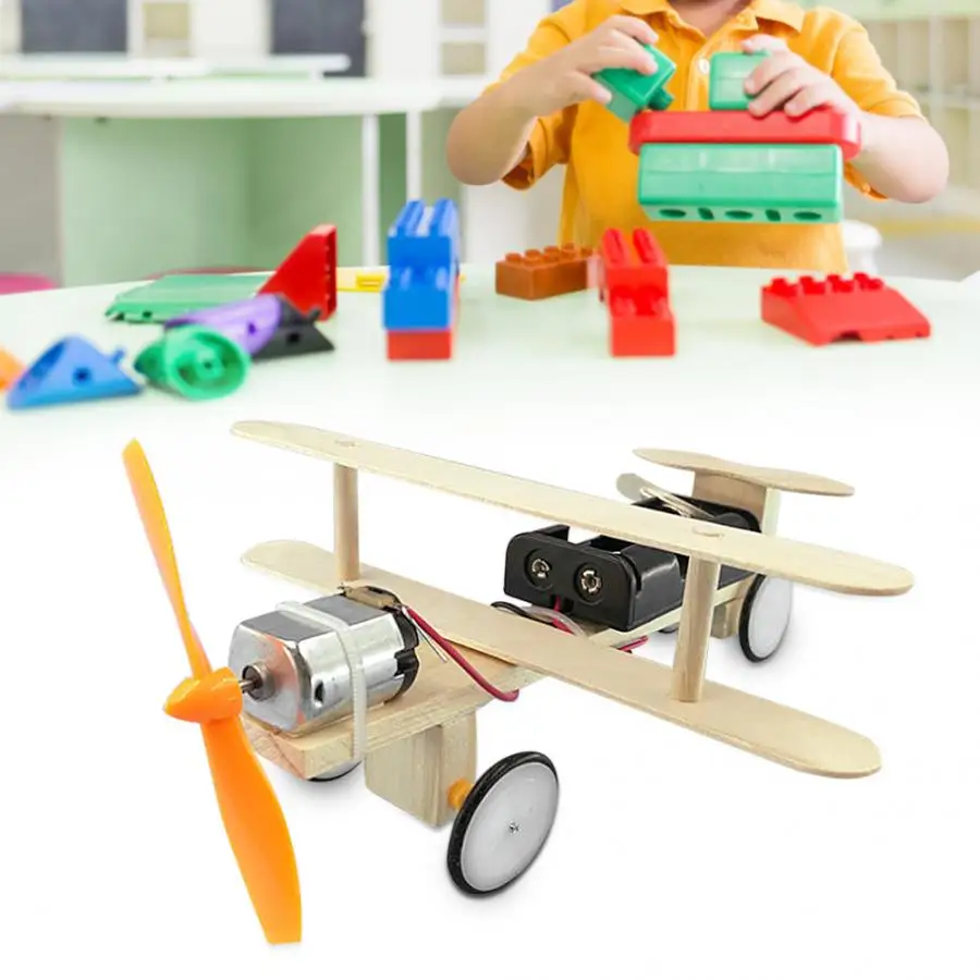 Горячая DIY модель самолета Дети Ранние развивающие игрушки